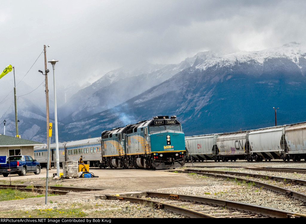 The Canadian arrived at Jasper